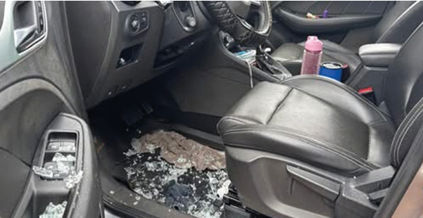 Two Vehicles Damaged, Woman Injured Near CDC Headquarters