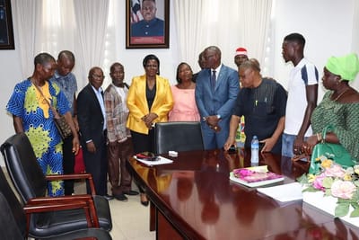 Senate Pro Tempore Nyonblee Karnga-Lawrence Receives Delegation from Lofa County to Discuss Development and Inclusion