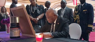 Pres. Boakai, Cabinet Sign Book of Condolence for Former President Samuel Kanyon Doe