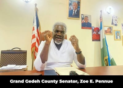Sen. Zoe Pennue Commends Min. Giddings for Remarkable Road Improvements in Grand Gedeh