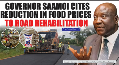 Governor Saamoi Cites Reduction in Food Prices to Road Rehabilitation