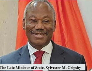 PRES. BOAKAI EXPRESSES SHOCK AND SORROW OVER THE SUDDEN PASSING OF MIN. GRIGSBY