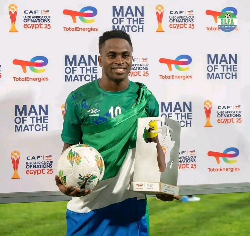 SIERRA LEONE'S PRODIGY MOMOH KAMARA NOMINATED FOR CAF YOUNG PLAYER OF THE YEAR