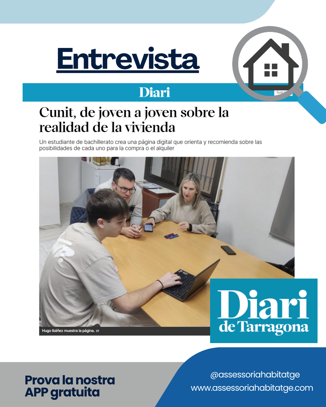 Entrevista al Diari de Tarragona: De Joves per a Joves