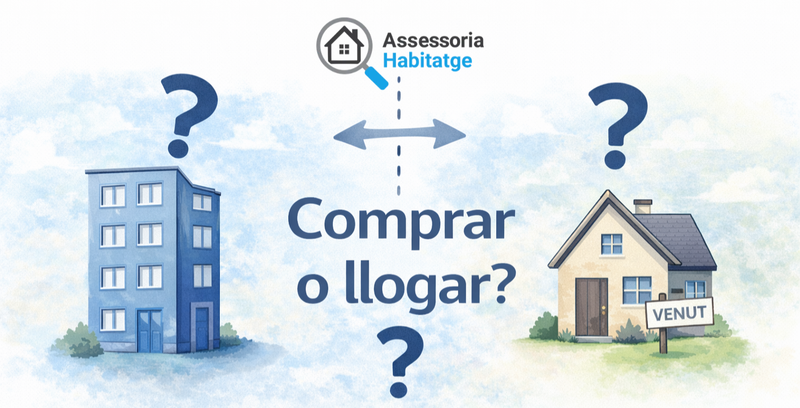 Comprar o llogar amb sou jove: quan surt millor cada opció?