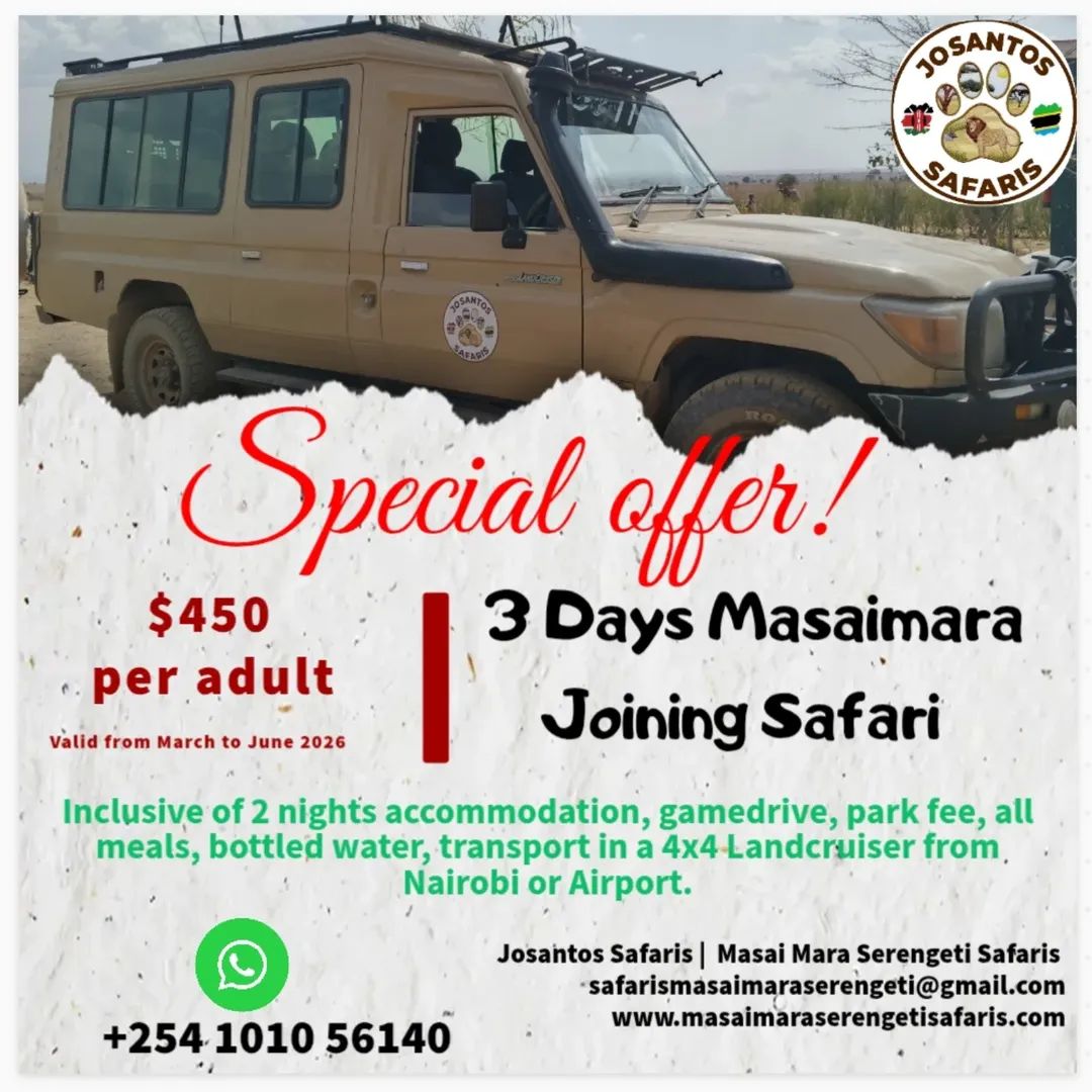 LOW SEASON CRAZY OFFER – 3‑Days Maasai Mara Budget Safari!
