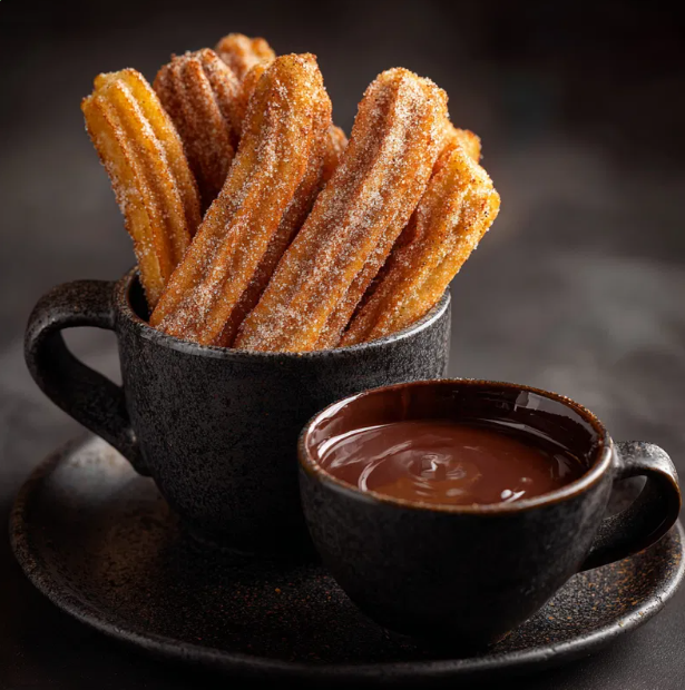 CHURROS COM CHOCOLATE