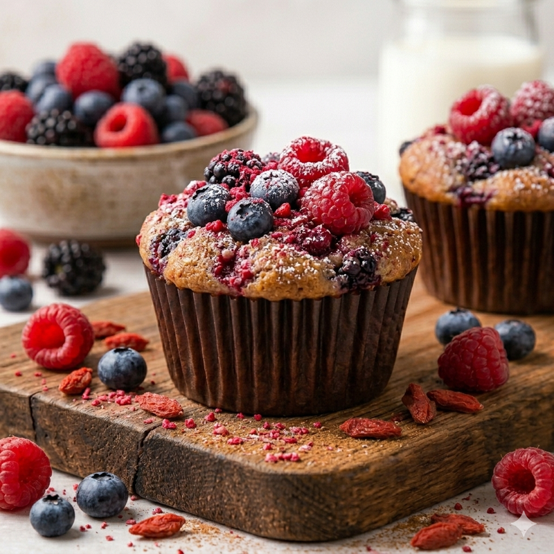 Muffin Frutos Vermelhos