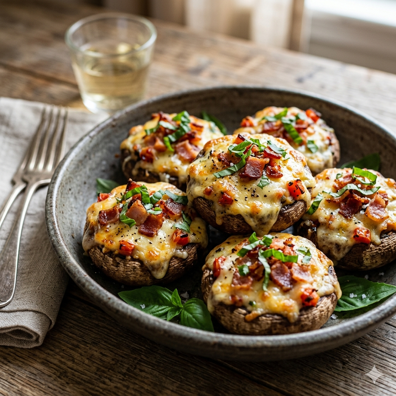 Cogumelos Gratinados