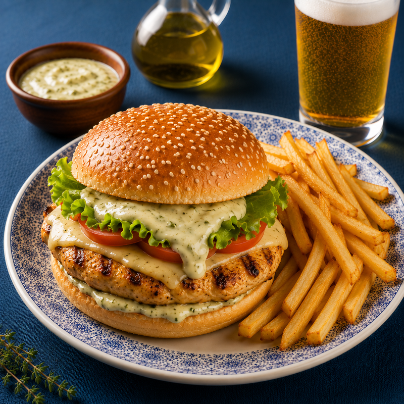 Hamburguer Frango Tuga