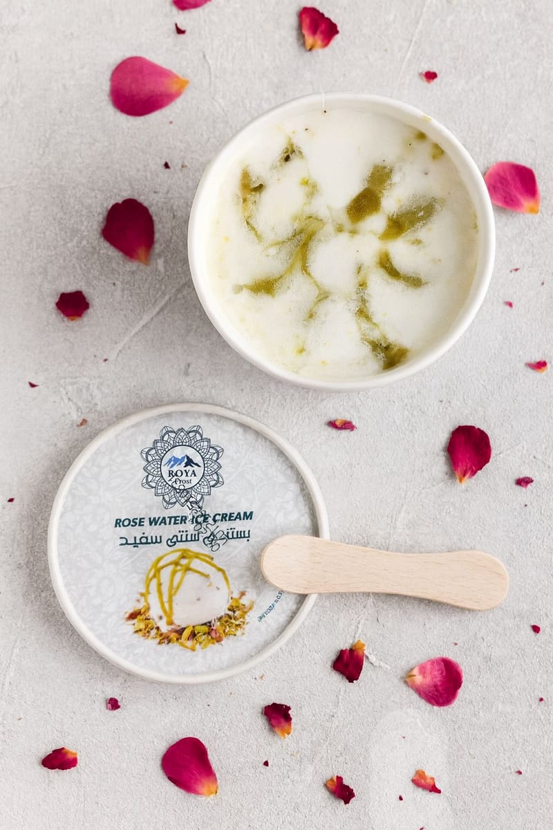 Rose Water Ice Cream (Tub – 160ml & 880ml)