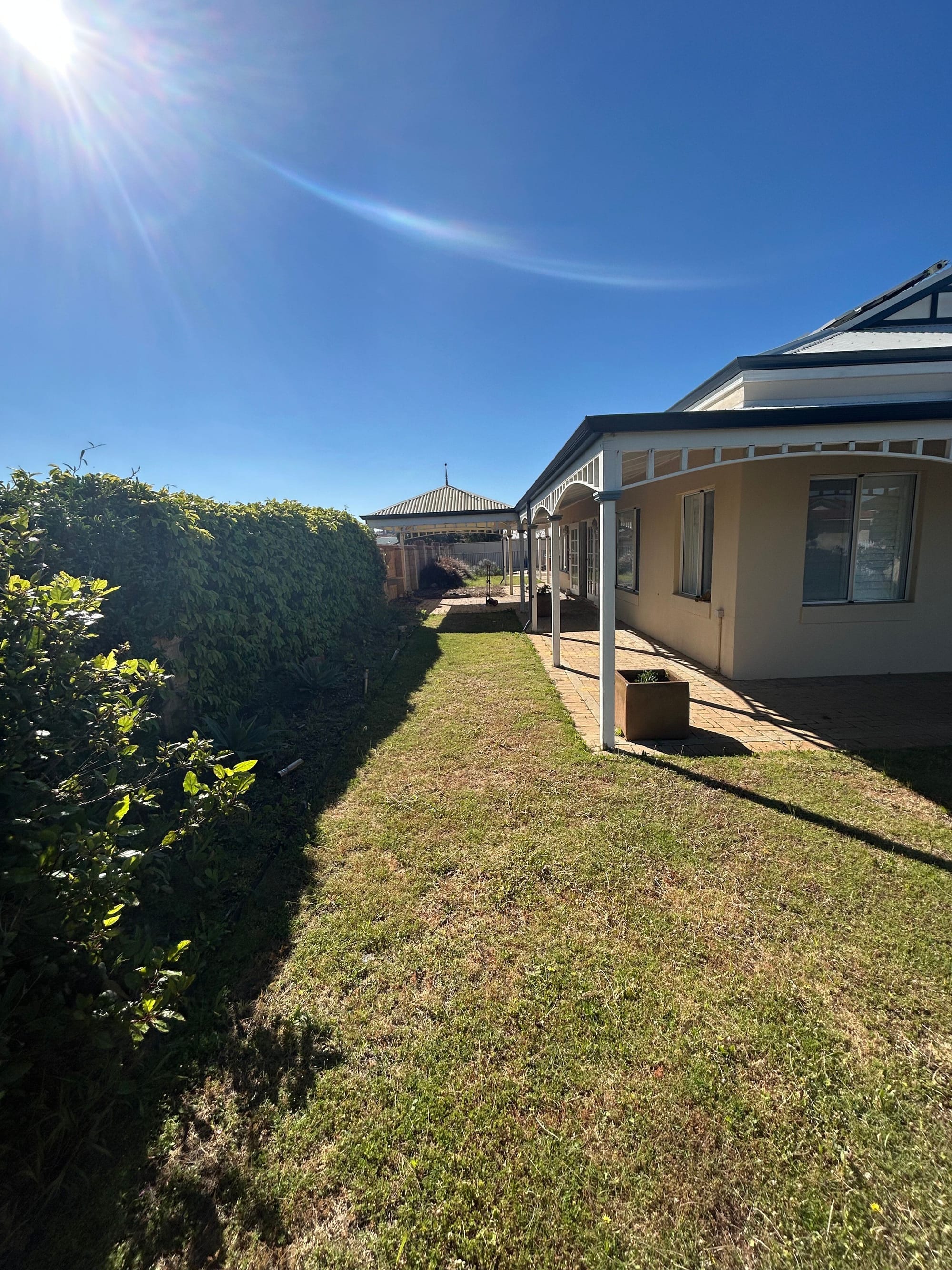 Before: Courtyard landscaping