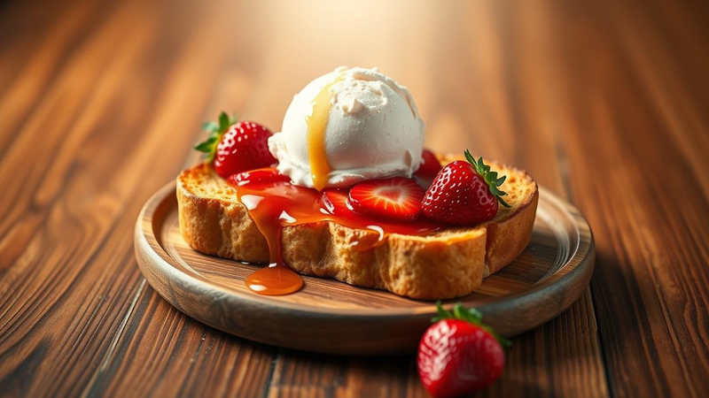 Strawberry Honey Toast