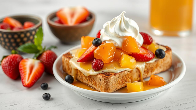 Mixed Fruit Honey Toast