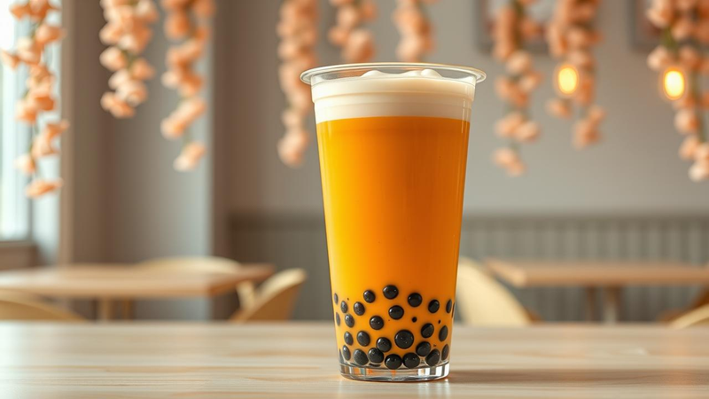 Thai Tea with Bubbles