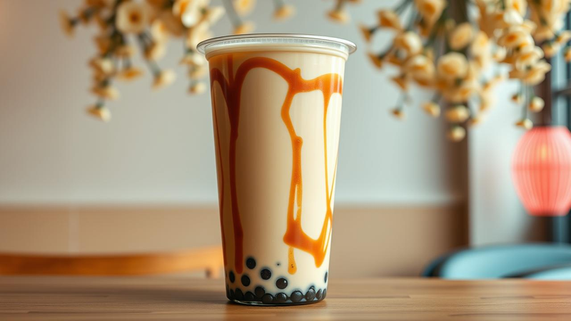 Brown Sugar Milk Tea with Bubbles