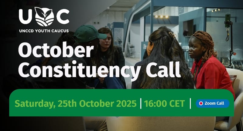 UNCCD Youth Caucus Monthly Constituency Call