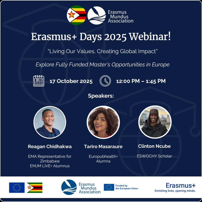 Erasmus+ Days 2025 Webinar – Erasmus Mundus Information Session! 🇿🇼🇪🇺