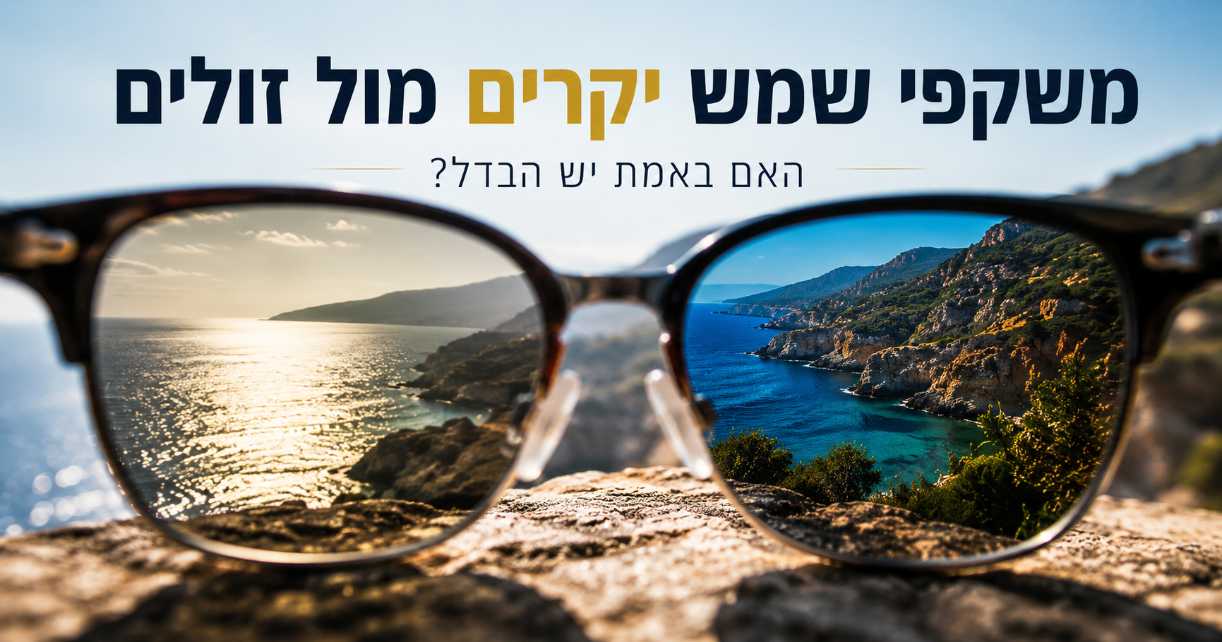 משקפי שמש יקרים מול זולים – האם באמת יש הבדל? המדע שמאחורי איכות העדשות, הראייה וההגנה על העיניים