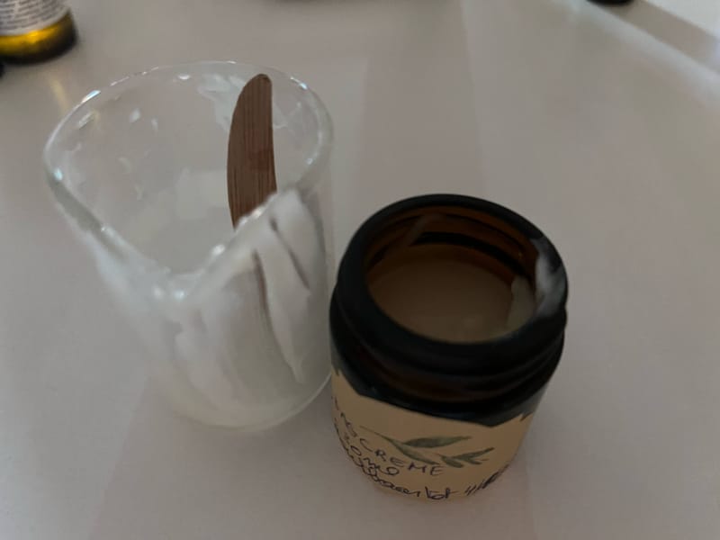 Bereiden van een nachtcrème