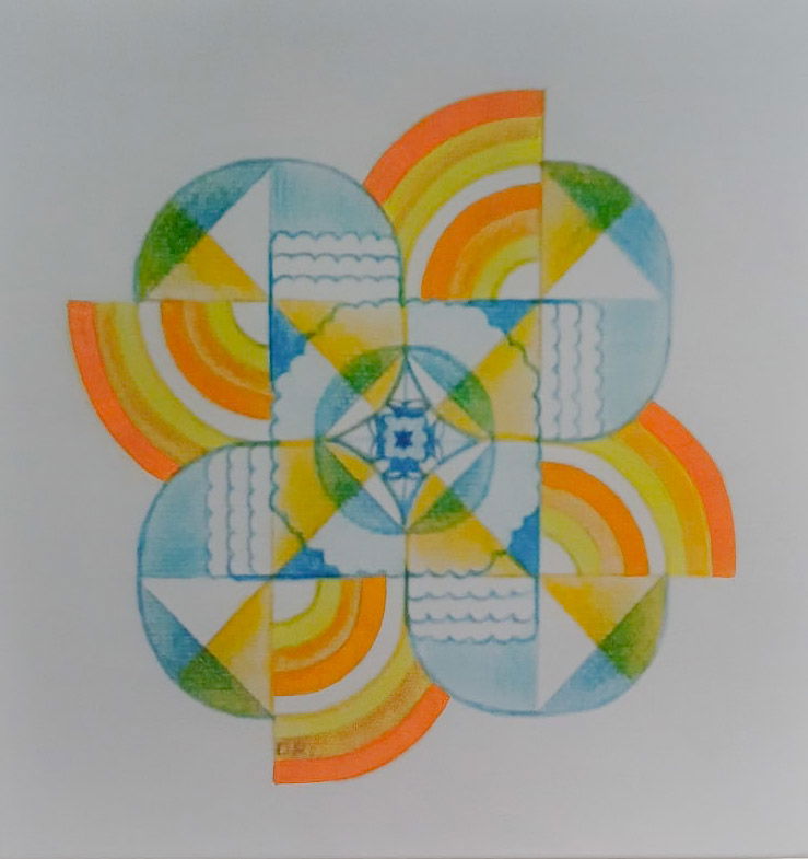 Artist Dalia Ruibienė artwork "Mandala/Summer Pescara IT"