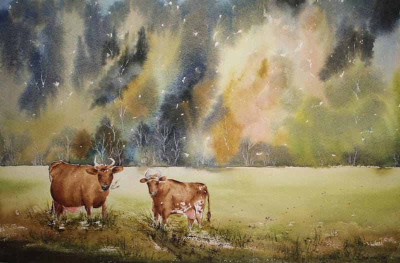 Watercolorist Kristina Mekienė portfolio 2026