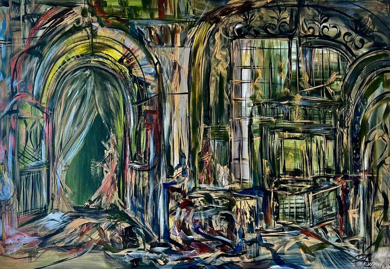 Color silence Žiedūnė Aleknaitė's inner landscape