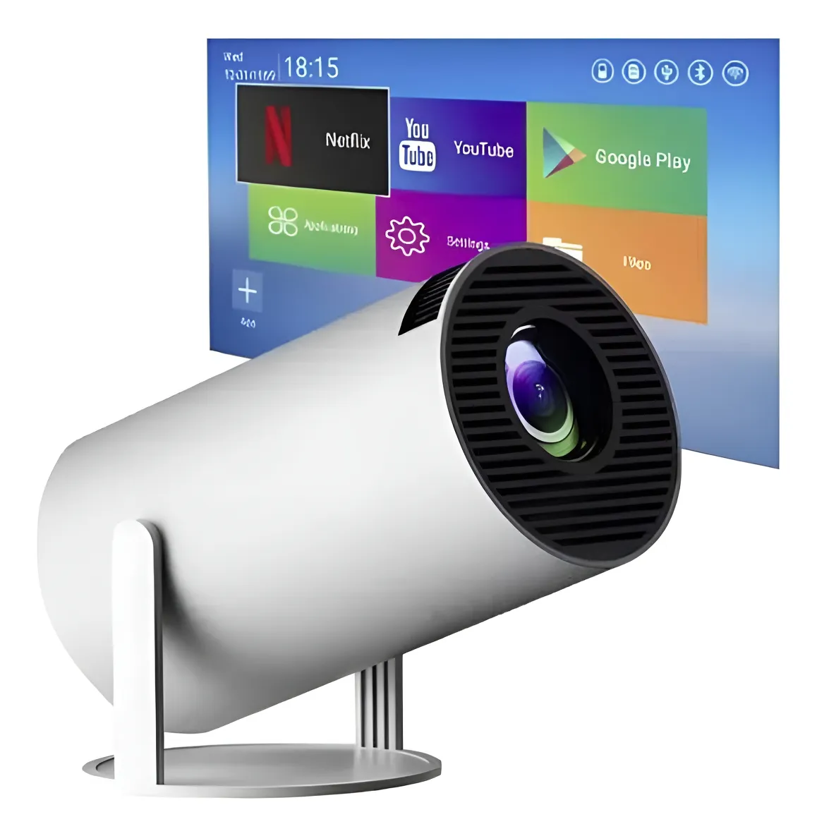 Proyector Portátil 4k Wifi Bluetooth Led Full Android HD