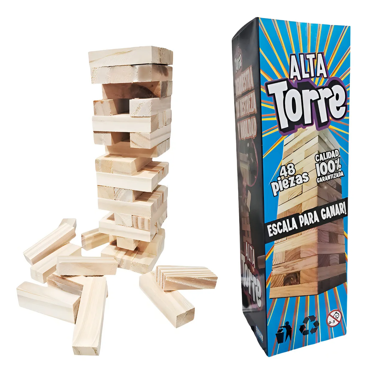 Juego de mesa Jenga 48 piezas