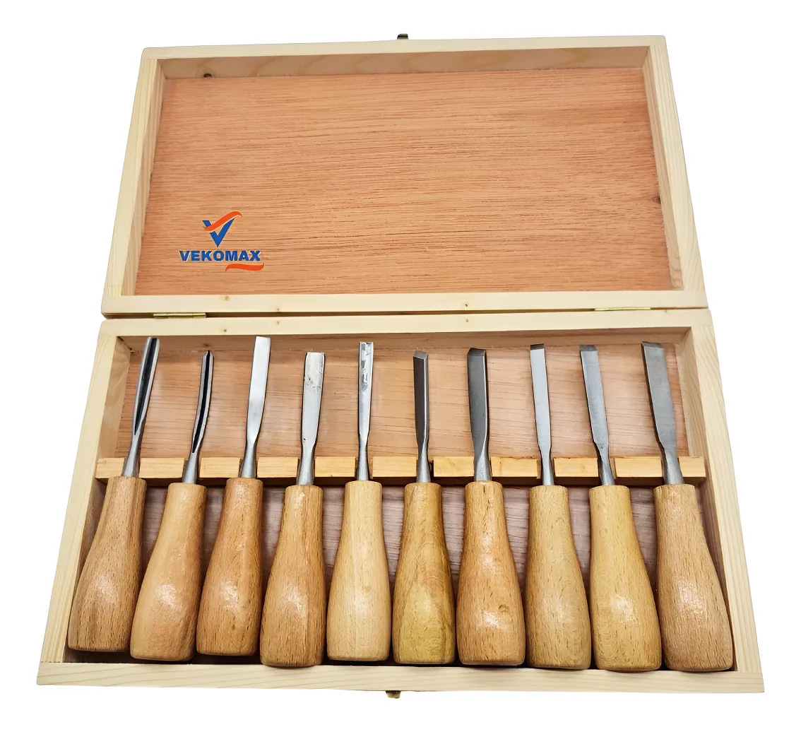 Set de Gubias para Madera (10 Pcs) con Estuche