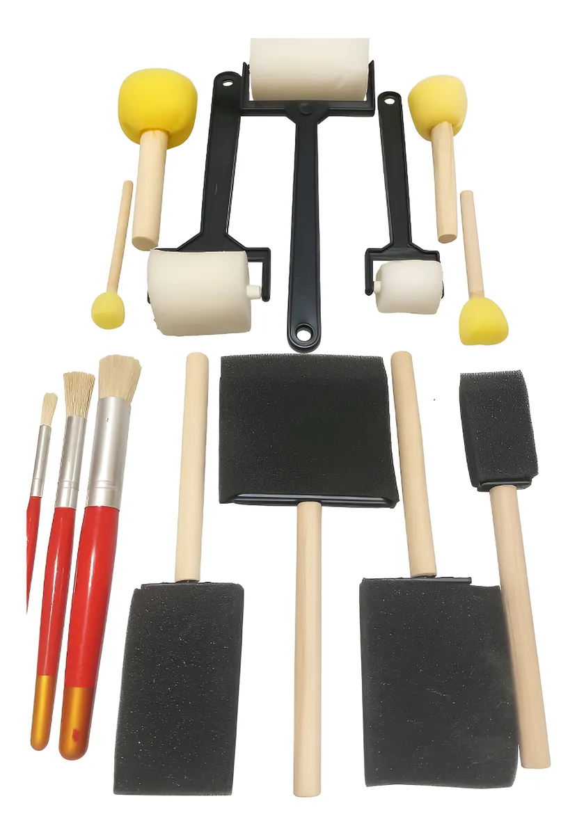 Set Artístico de 14 Piezas (Taponadores y Rodillos)