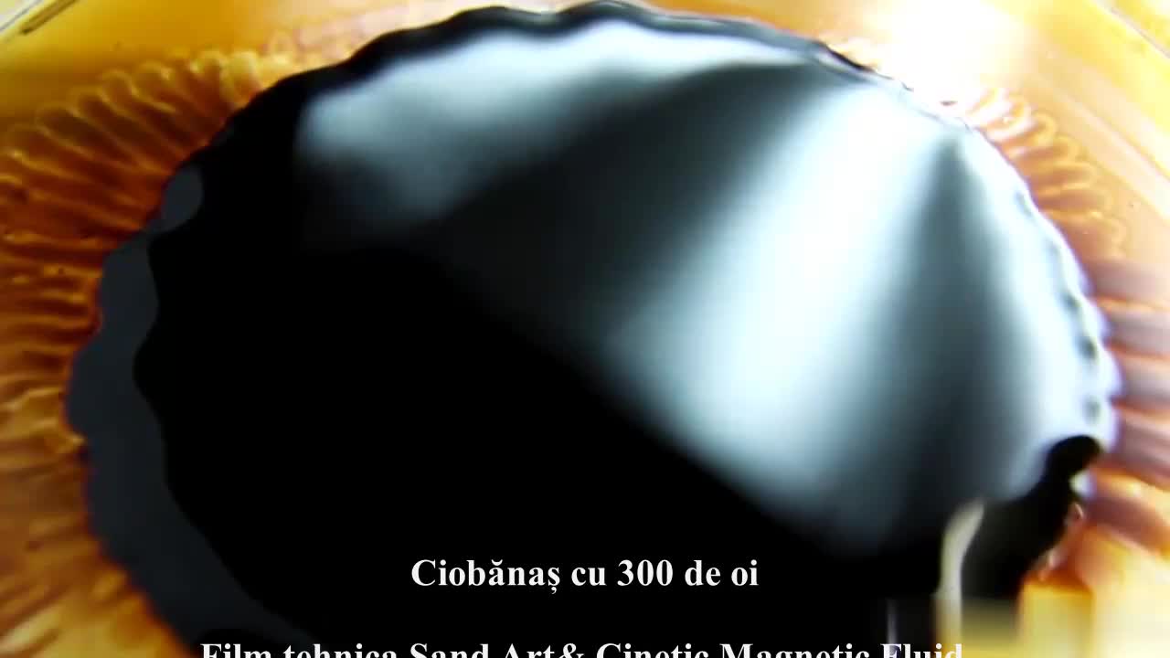 Prima expoziție spectacol cu lichid magnetic, cinetism cu lichid magnetic din România - Transformă nisipul în povești vizuale