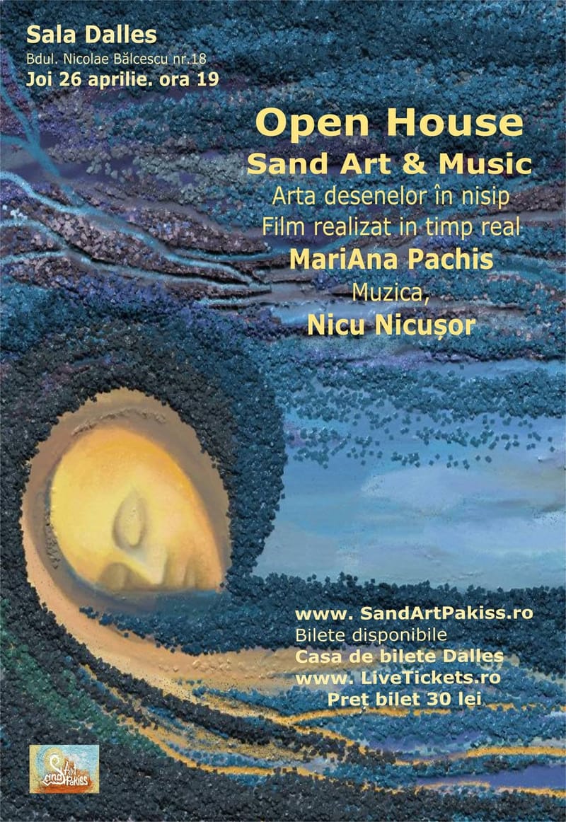 Prima scenografie dinamică Sand Art din România. Nisipul se transformă în timp real, dialoghează cu actorii, creează universuri paralele prin umbre. Nu mai construiești decorul. Îl modelezi. Îl transformi. Îl trăiești.  Un spectacol. O sută de decoru