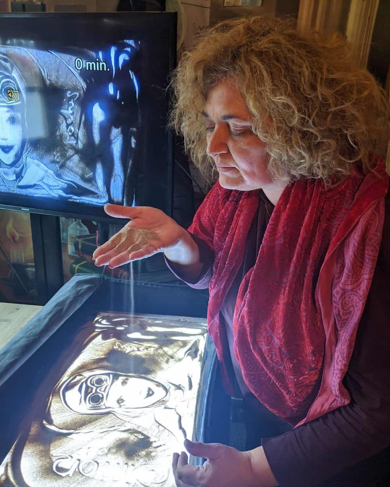 Scenografii dinamice Sand Art