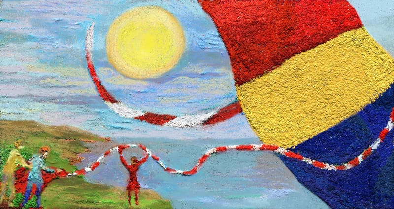 PICTURI CU NISIP COLORAT SI ALTE MATERIALE