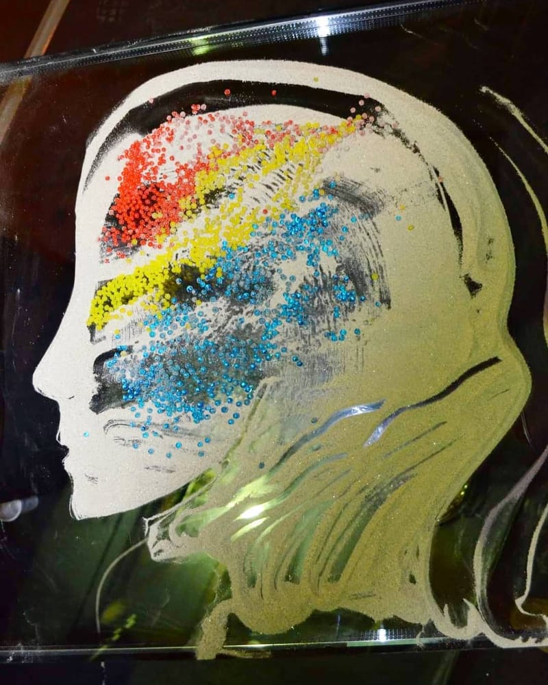 PICTURI CU NISIP COLORAT SI ALTE MATERIALE