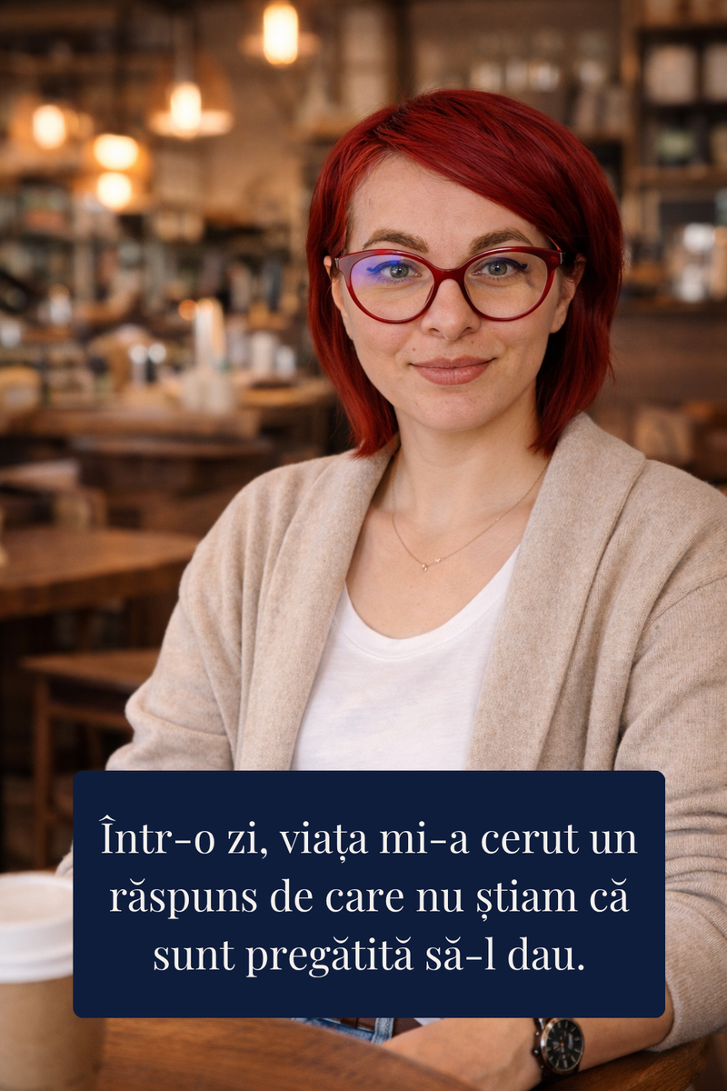 Într-o zi, viața mi-a cerut un răspuns pe care nu știam că eram pregătită să-l dau