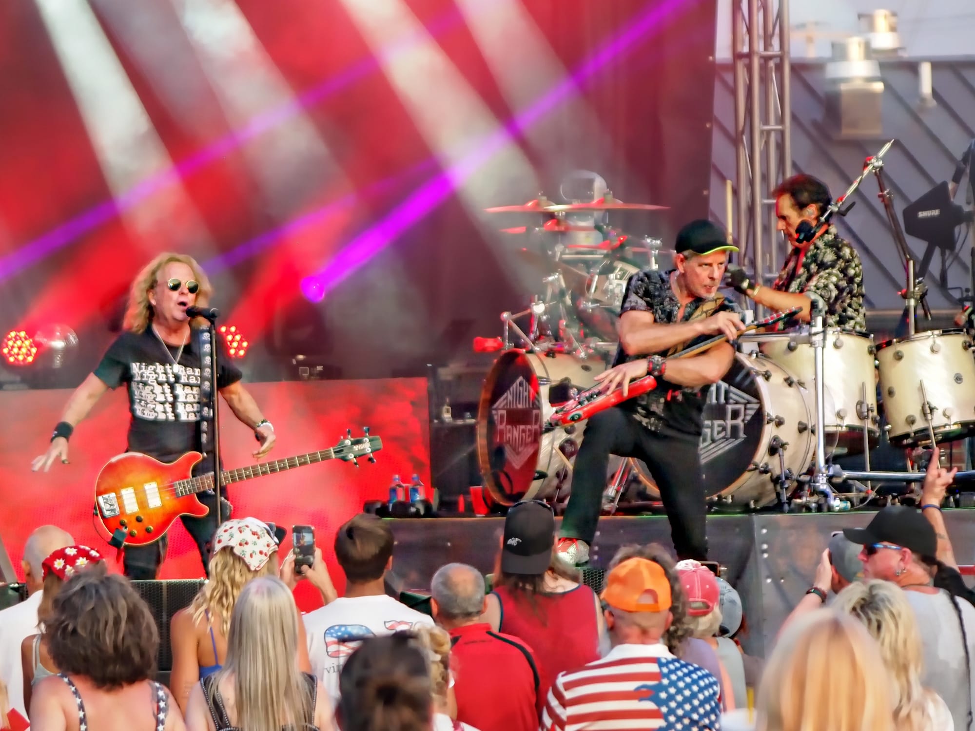Night Ranger concert, Kingsport's Red, White & Boom 2025, Kingsport, TN