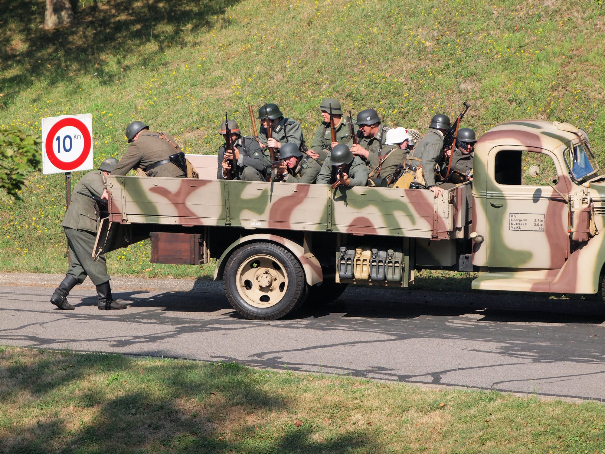 French resistence battle, D-Day reenactment, Conneaut, Ohio, Aug., 2025 [Photo: S Cobaugh]