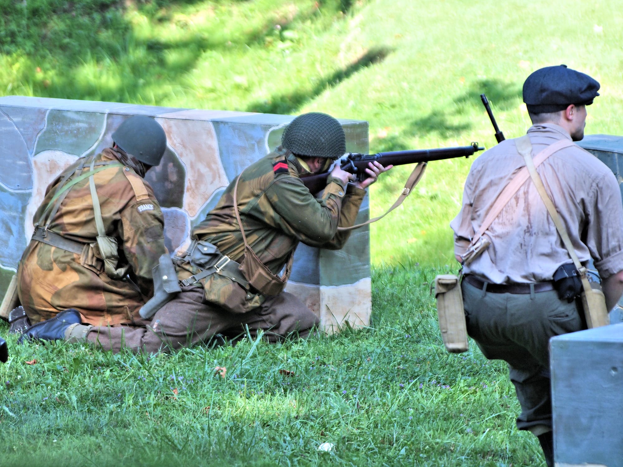 French resistence battle, D-Day reenactment, Conneaut, Ohio, Aug., 2025 [Photo: S Cobaugh]