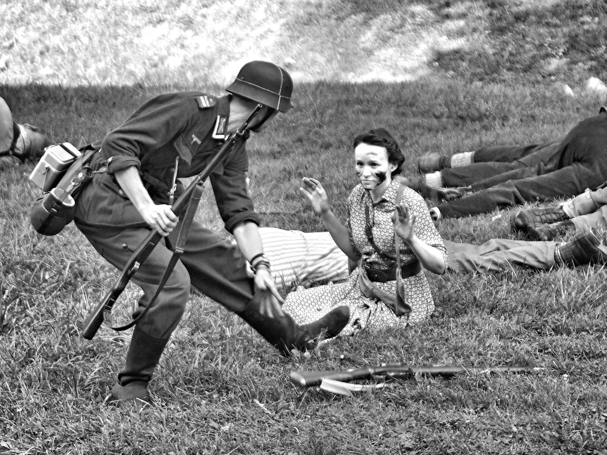 French resistence battle, D-Day reenactment, Conneaut, Ohio, Aug., 2025 [Photo: S Cobaugh]