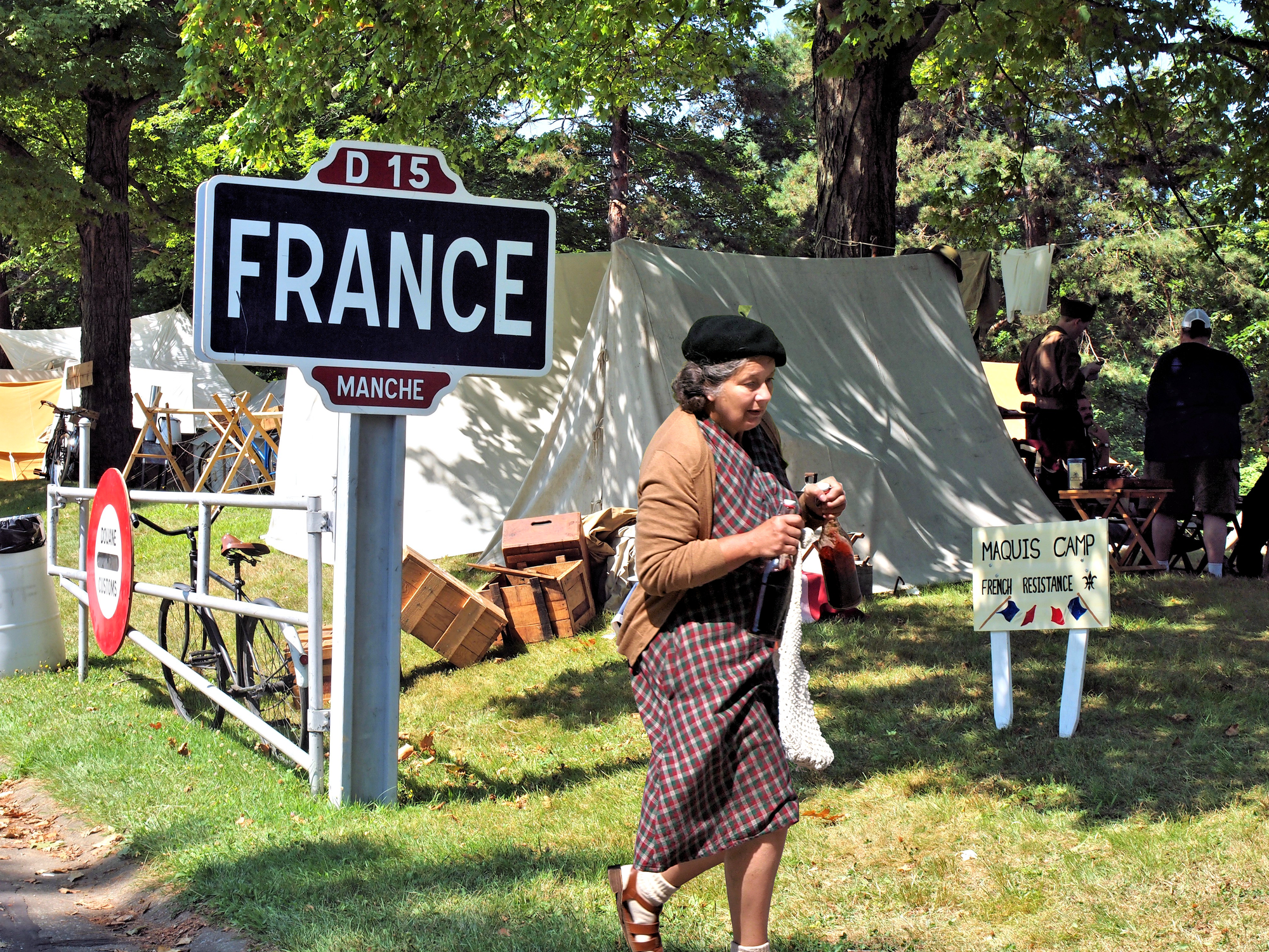 Vive la France, D-Day reenactment, Conneaut, Ohio, Aug., 2025 [Photo: S Cobaugh]