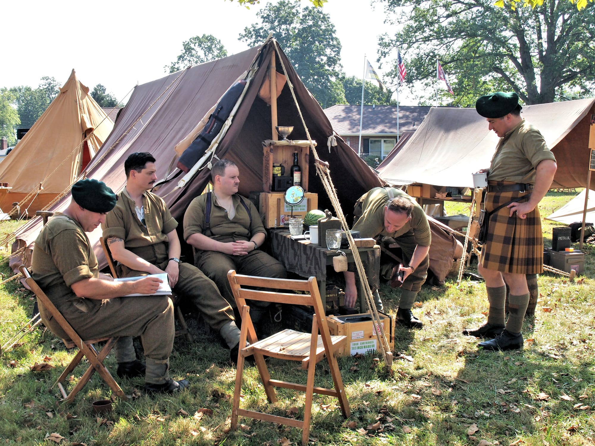 British Camp, D-Day reenactment, Conneaut, Ohio, Aug., 2025 [Photo: S Cobaugh]