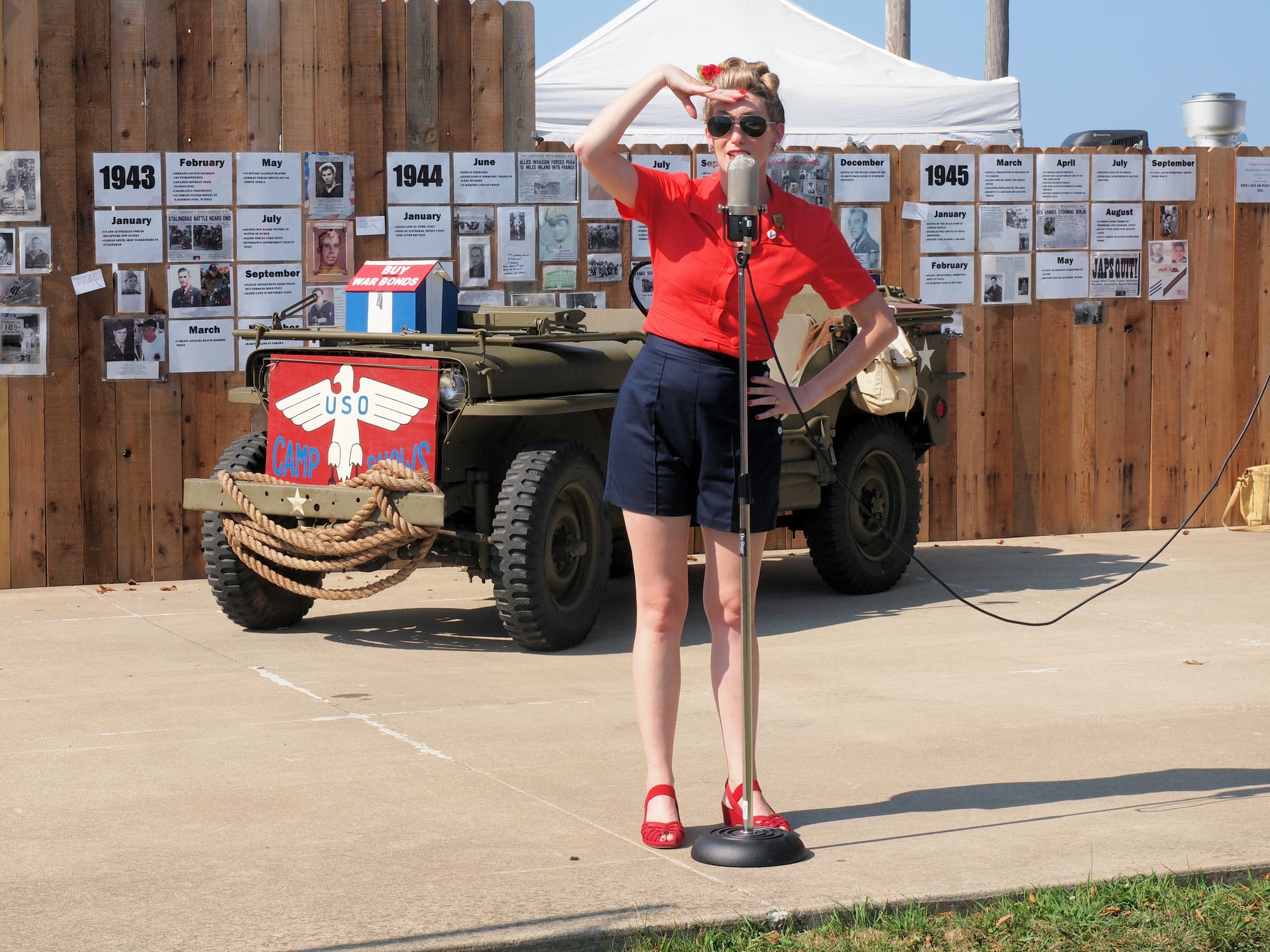 USO Show, D-Day reenactment, Conneaut, Ohio, Aug., 2025 [Photo: S Cobaugh]