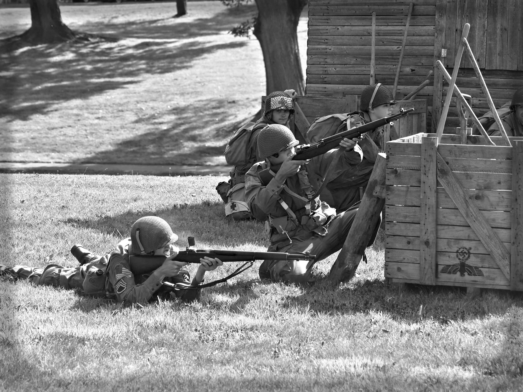 Behind the lines, D-Day reenactment, Conneaut, Ohio, Aug., 2025 [Photo: S Cobaugh]