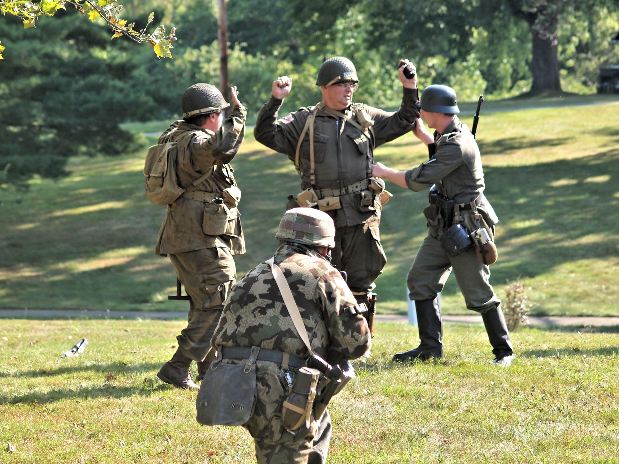 Behind the lines, D-Day reenactment, Conneaut, Ohio, Aug., 2025 [Photo: S Cobaugh]