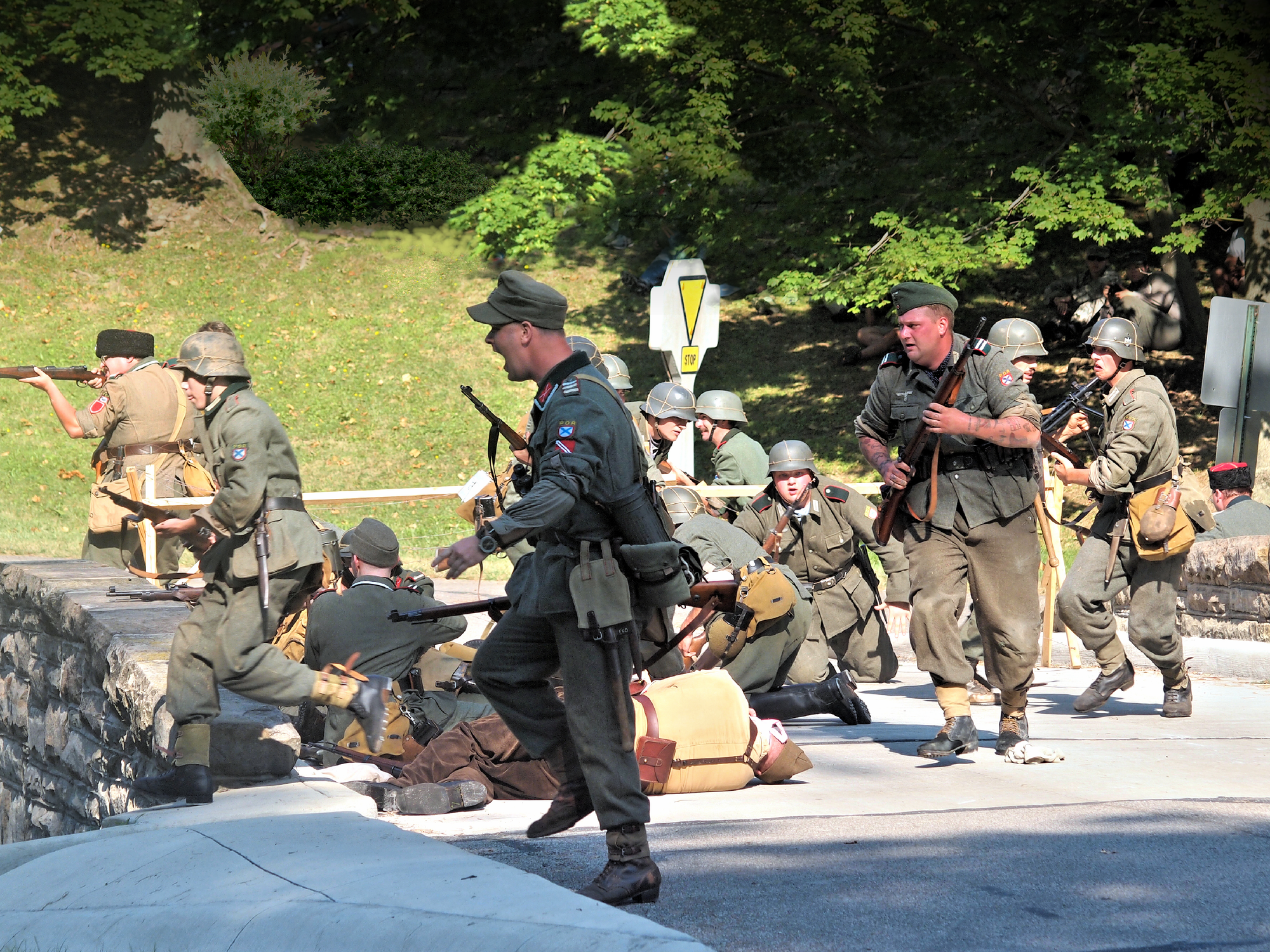Behind the lines, D-Day reenactment, Conneaut, Ohio, Aug., 2025 [Photo: S Cobaugh]
