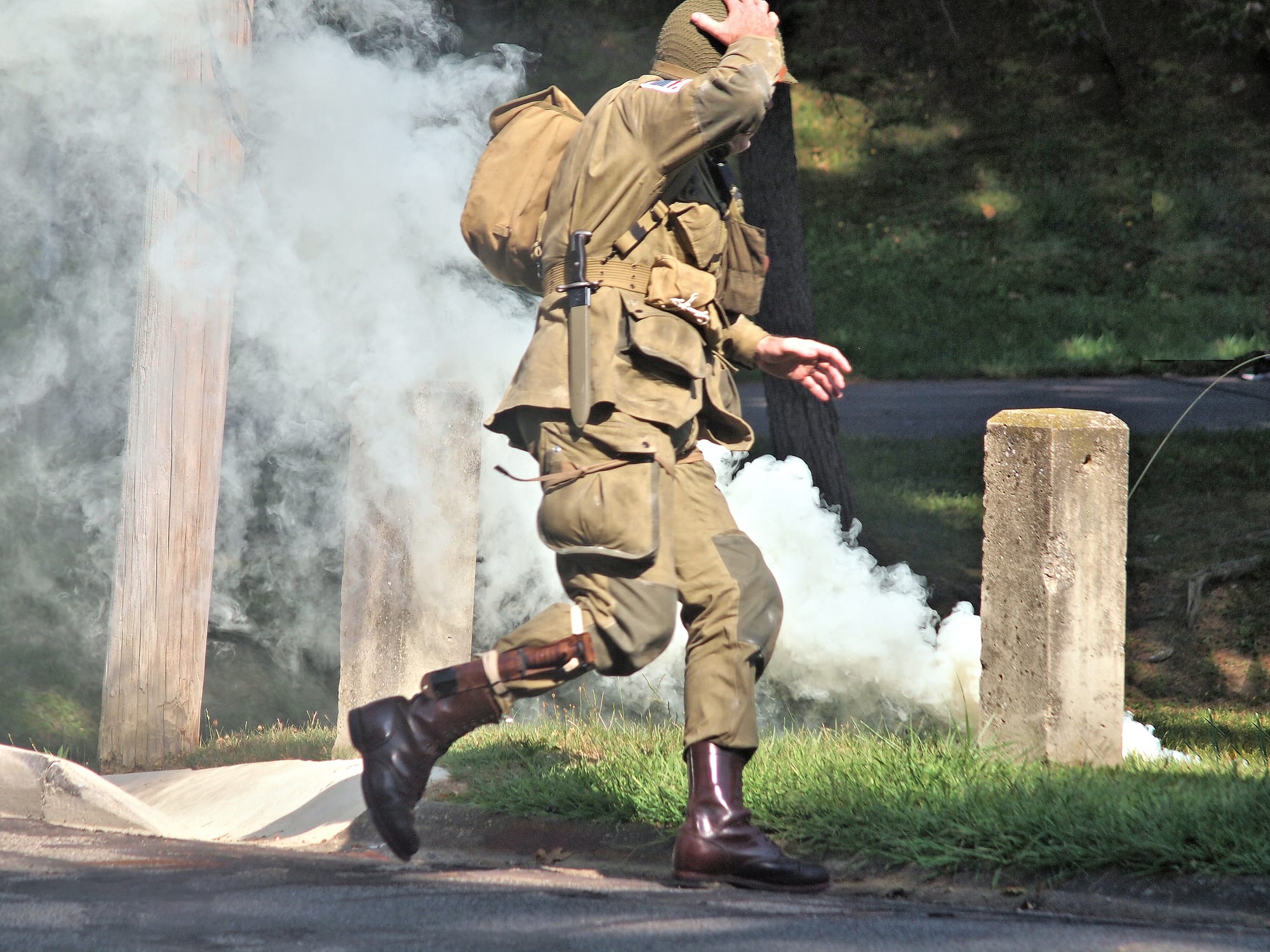 Behind the lines, D-Day reenactment, Conneaut, Ohio, Aug., 2025 [Photo: S Cobaugh]