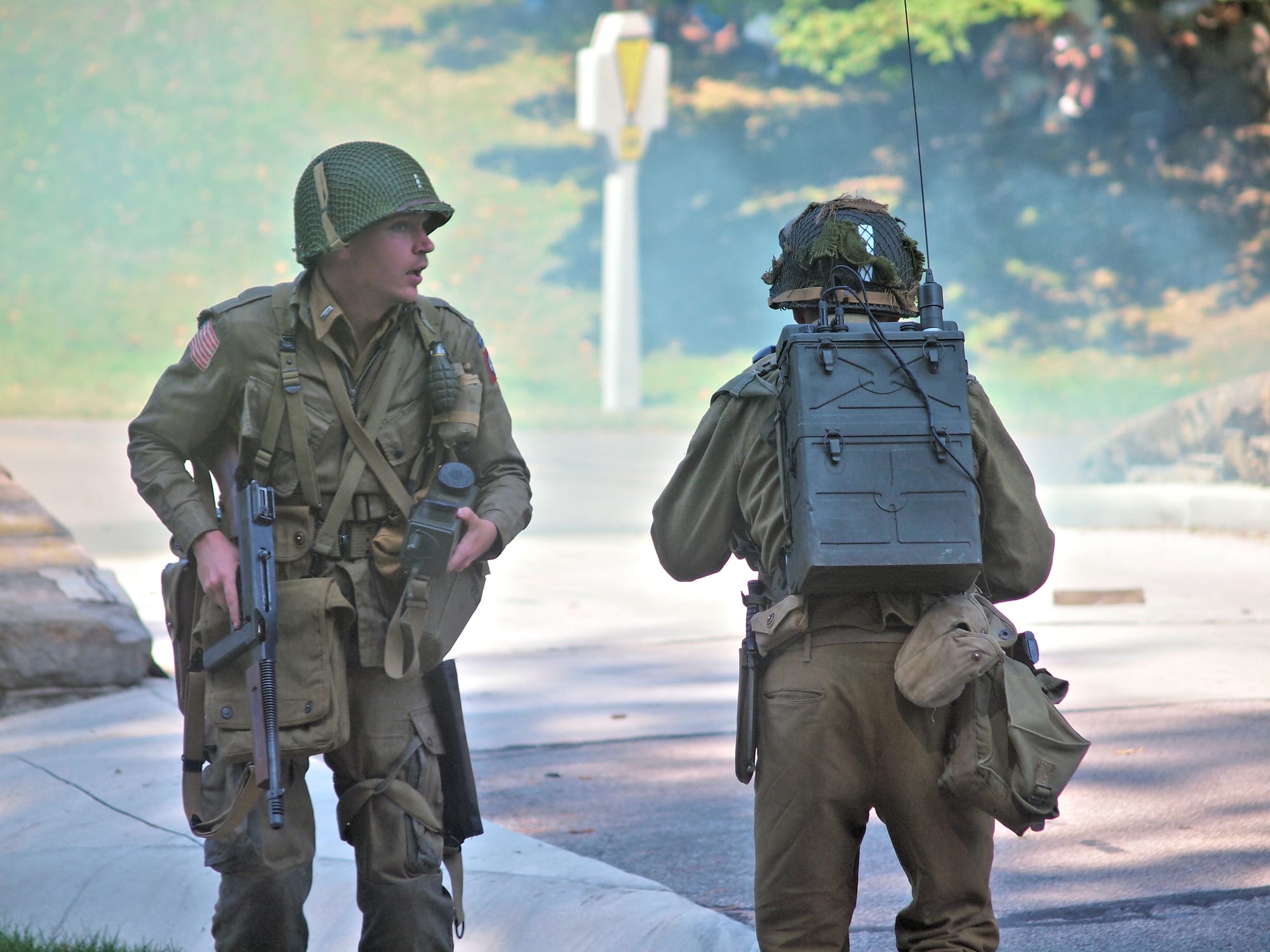 Behind the lines, D-Day reenactment, Conneaut, Ohio, Aug., 2025 [Photo: S Cobaugh]