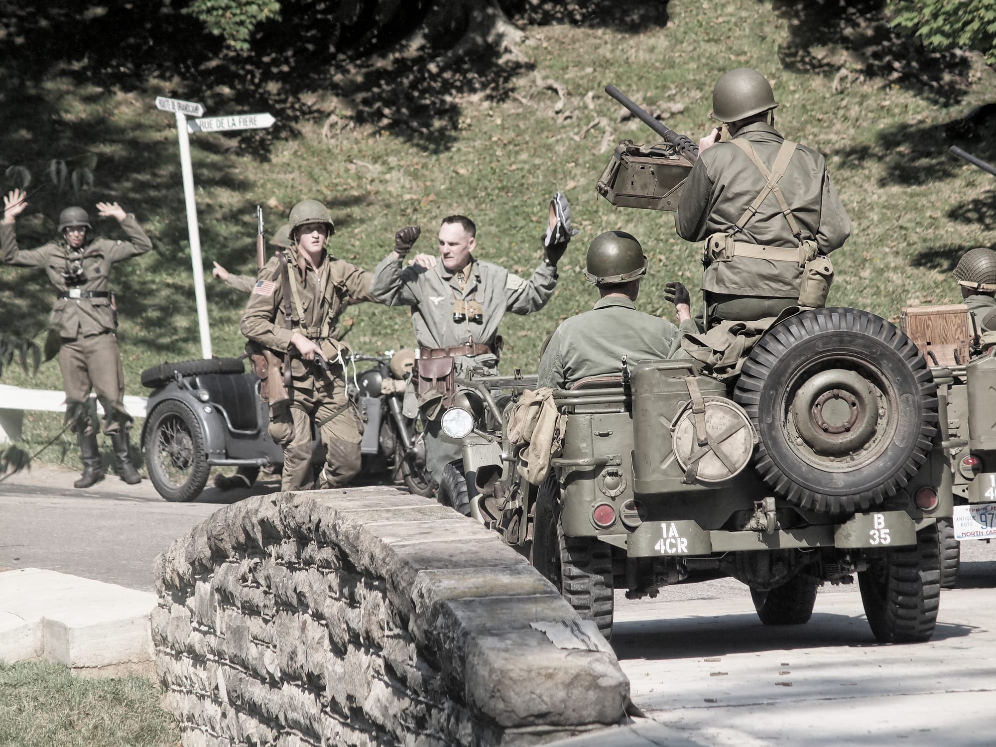 Behind the lines, D-Day reenactment, Conneaut, Ohio, Aug., 2025 [Photo: S Cobaugh]
